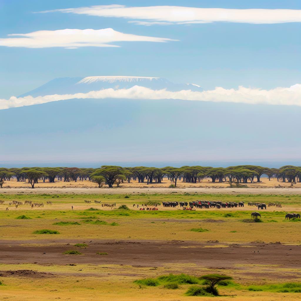 Game drives in Amboseli National Park